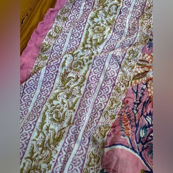 Pax Philomena Rosa Tropicale Short Cotton Kaftan - Picture 4 of 9